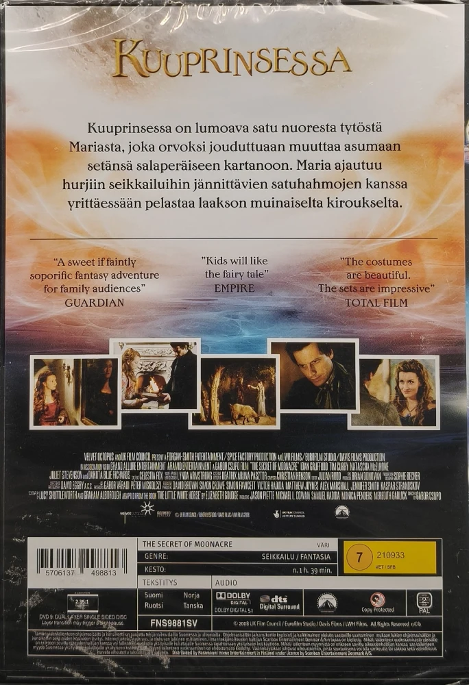UUSI (DVD) Kuuprinsessa (2009) SUOMIKANNET
