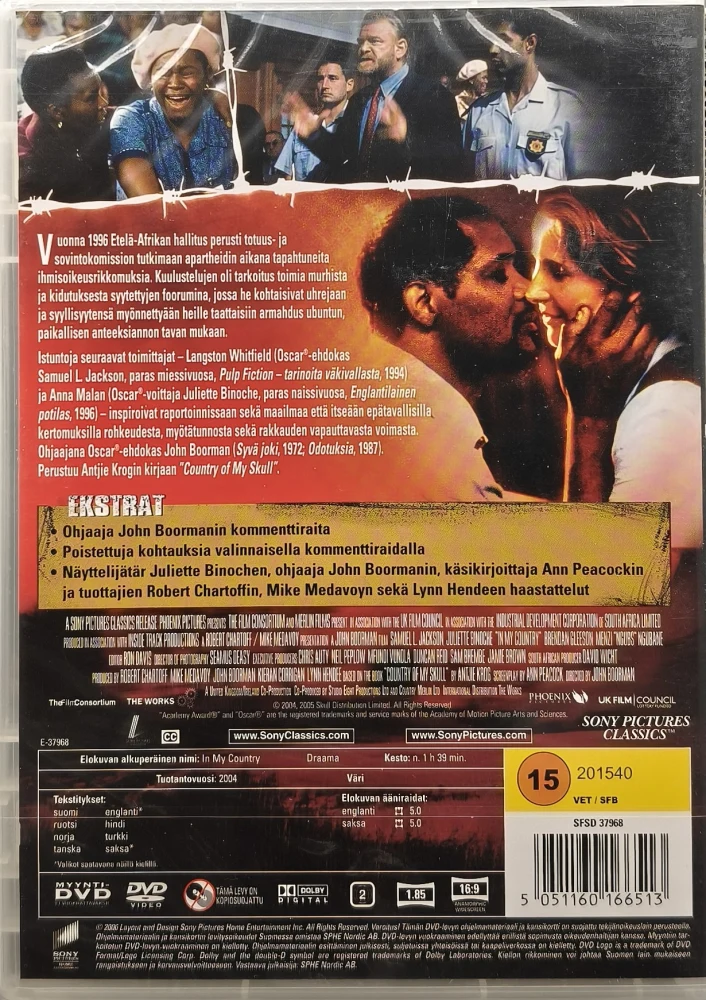 UUSI (DVD) Samuel L. Jackson: In My Country (2004) SUOMIKANNET