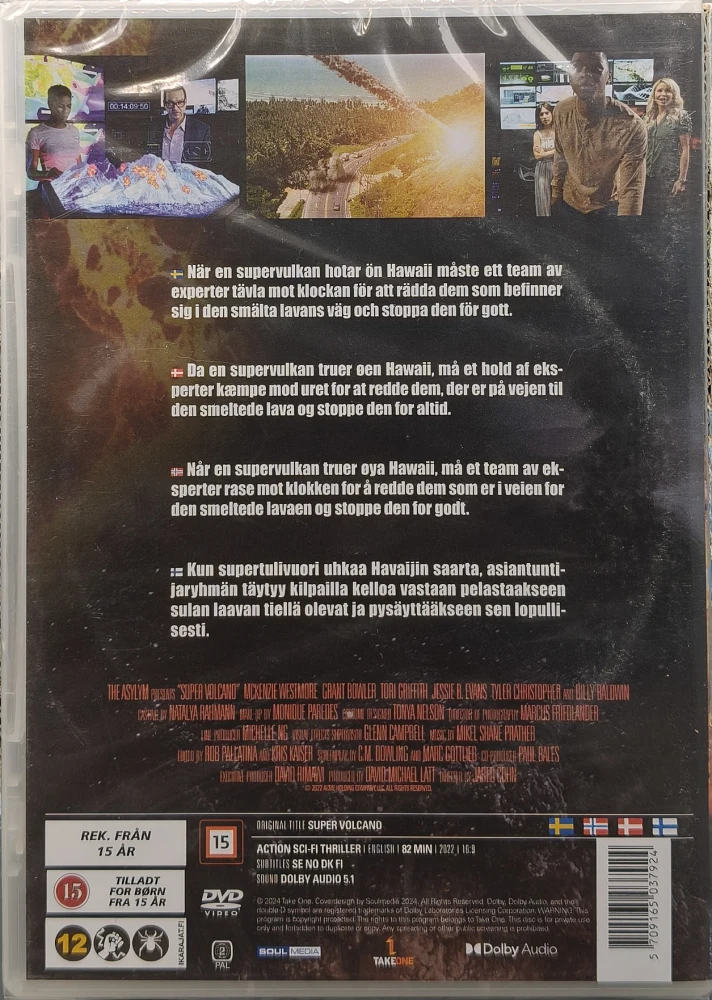 UUSI (DVD) Super Volcano (2022) William Baldwin
