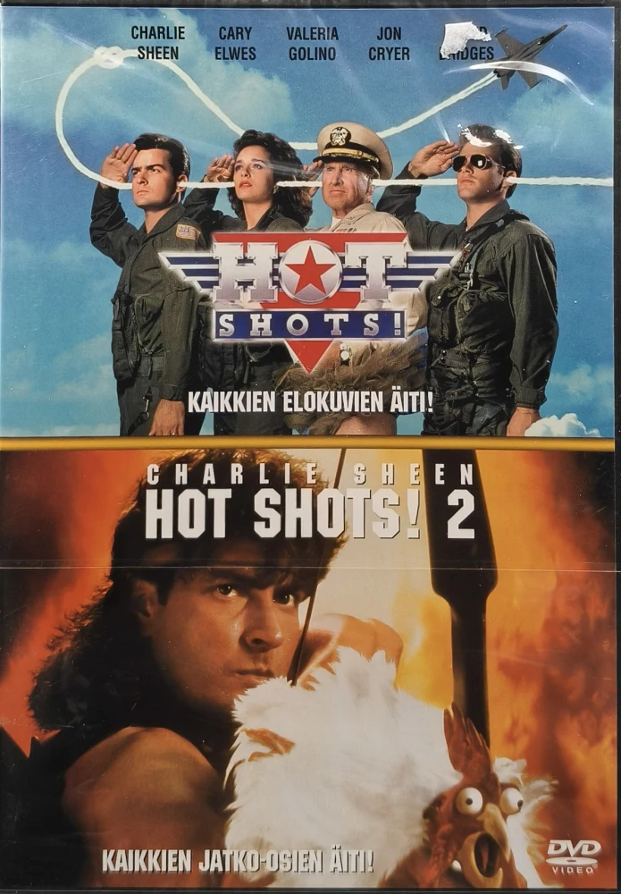 UUSI (2 DVD) Hot Shots! – kaikkien elokuvien äiti (1 & 2) SUOMIKANNET