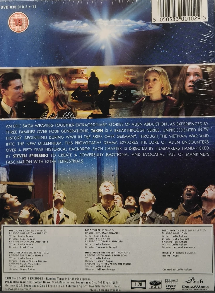 UUSI (6 DVD BOKSI) Steven Spielberg esittää: TAKEN (2002) TV-SARJA