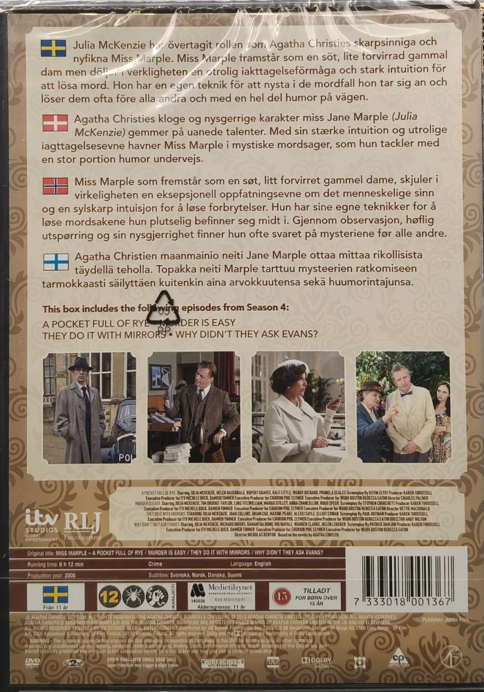 UUSI (2 DVD) Miss Marple - Box 4 (2005)