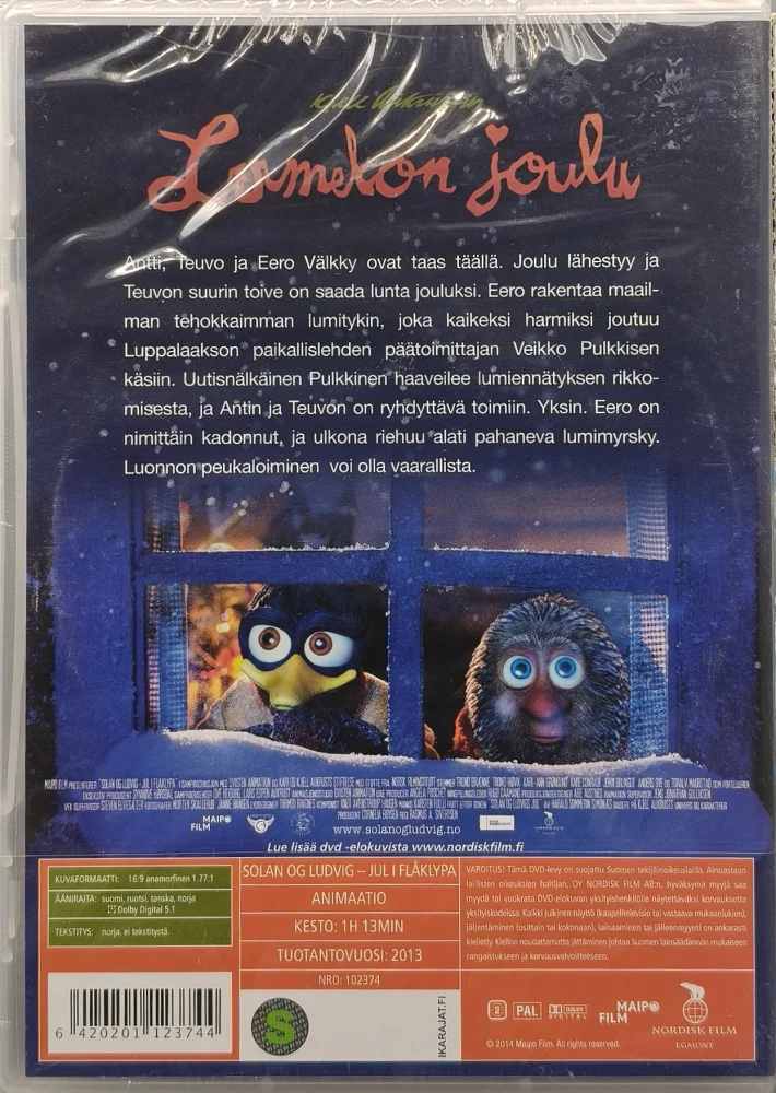 UUSI (DVD) Lumekon Joulu (2013) PUHUMME SUOMEA