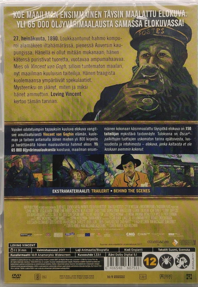 UUSI (DVD) Loving Vincent (2017) SUOMIKANNET