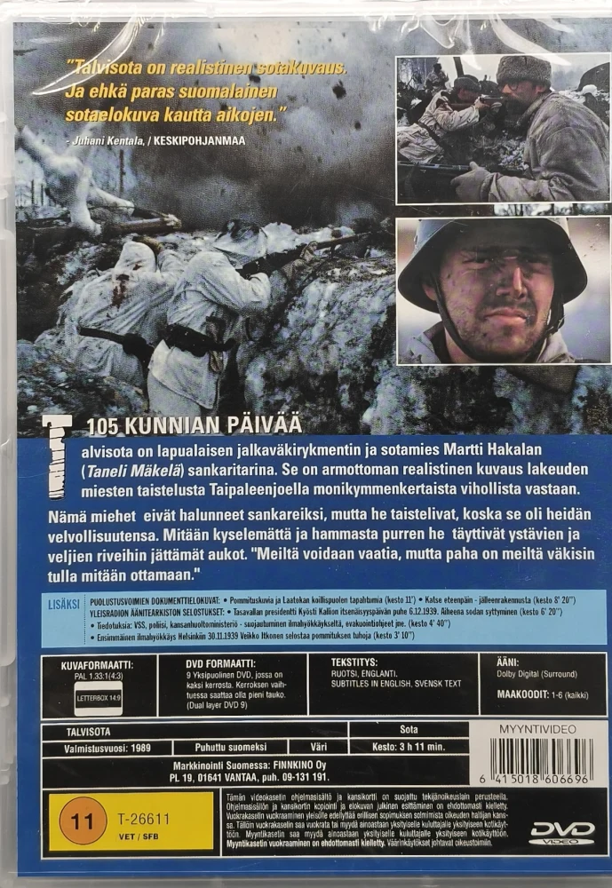 UUSI (DVD) Talvisota (1989) O: Pekka Parikka