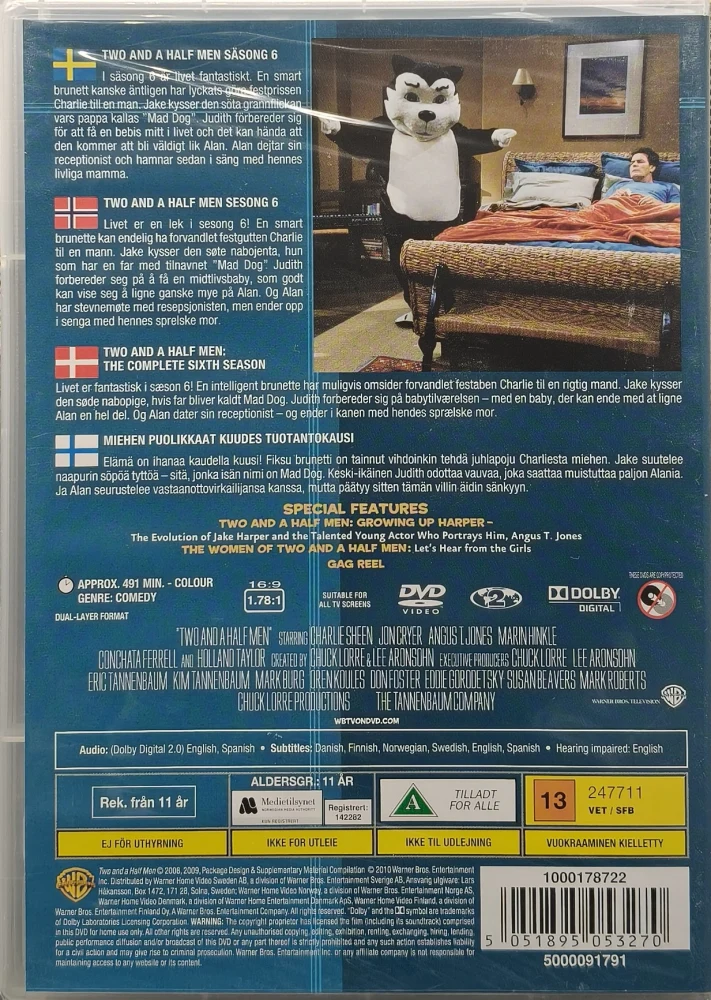 UUSI (4 DVD) Miehen puolikkaat - Kausi 6