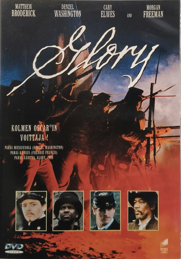 DVD) Matthew Broderick, Denzel Washington, Morgan Freeman: Glory (1989) SUOMIKANNET