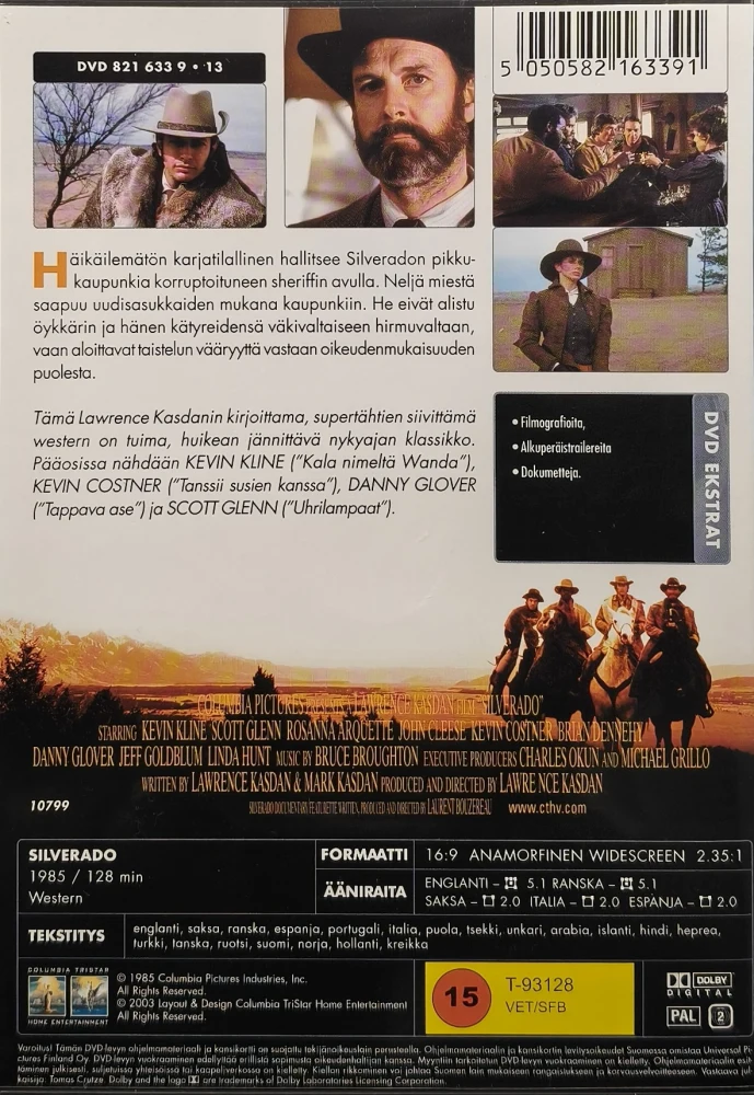 DVD) Silverado - Collector's Edition (1985) SUOMIKANNET