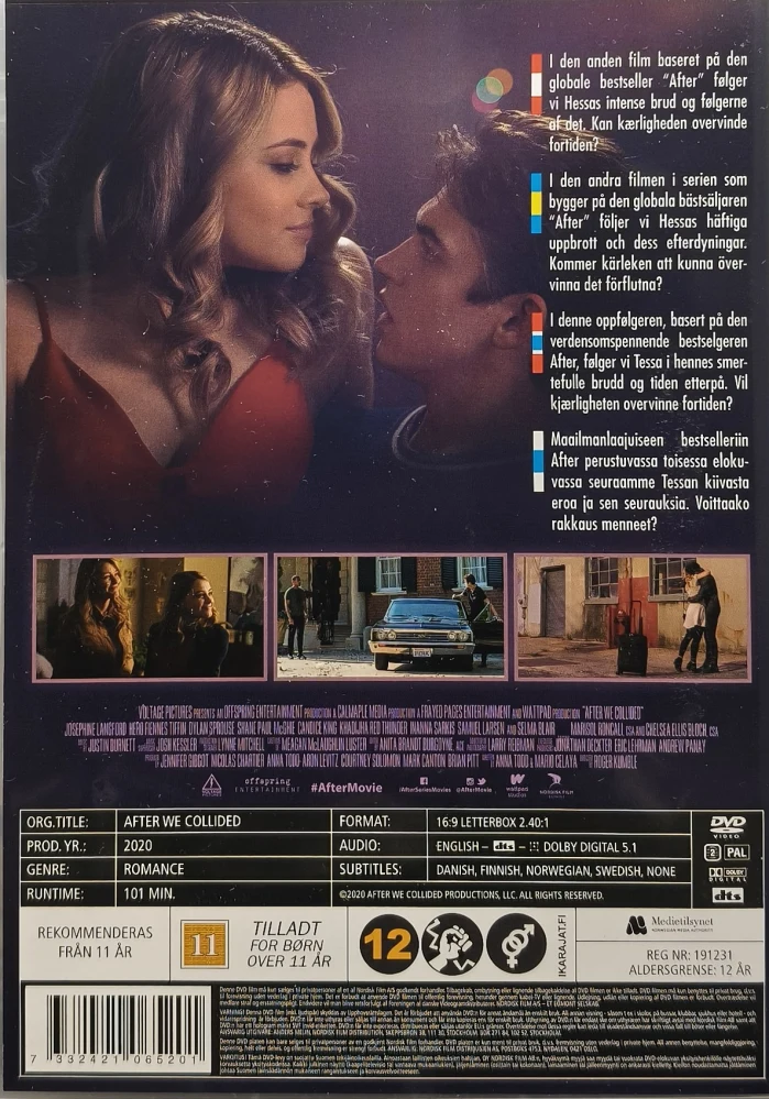 DVD) Josephine Langford: After We Collided (2020)