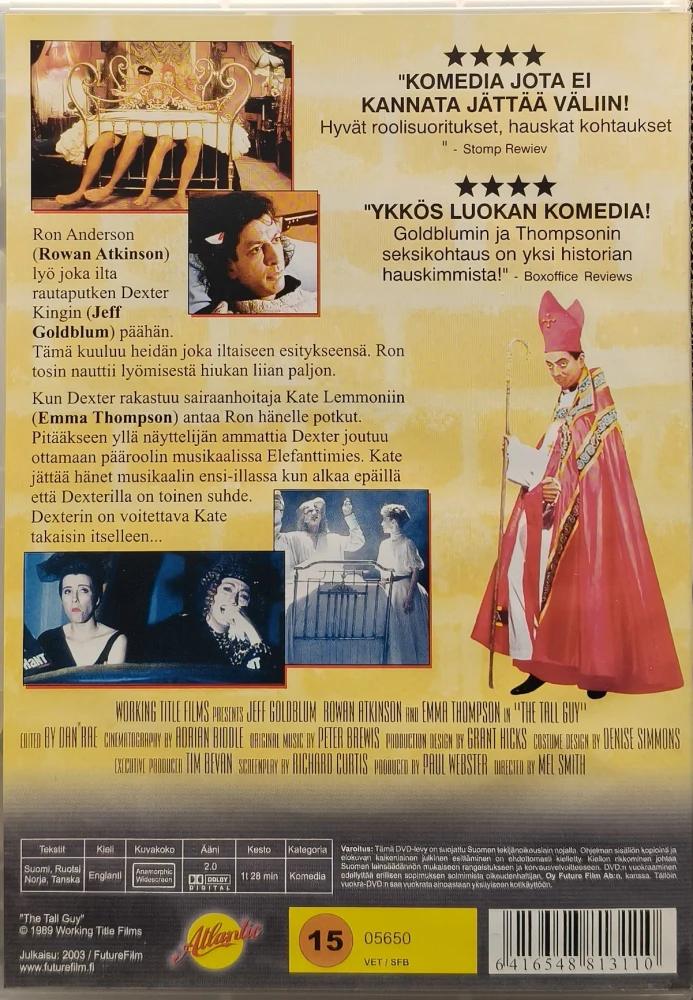 DVD) The Tall Guy - Pitkä Jenkki (1989) SUOMIKANNET