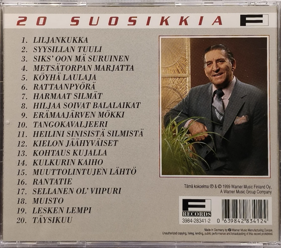 CD) Henry Theel: 20 Suosikkia - Liljankukka (1999)