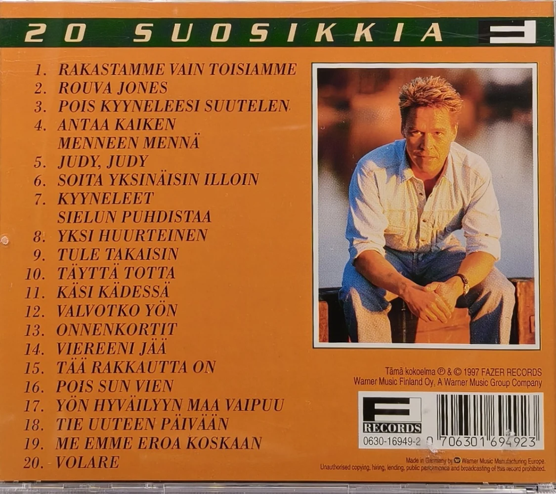 CD) Markku Aro - 20 Suosikkia: Rakastamme Vain Toisiamme (1997)