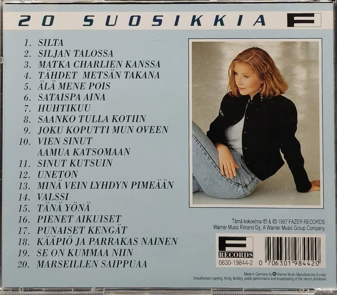 CD) Katriina Honkanen – Silta - 20 Suosikkia (1997)