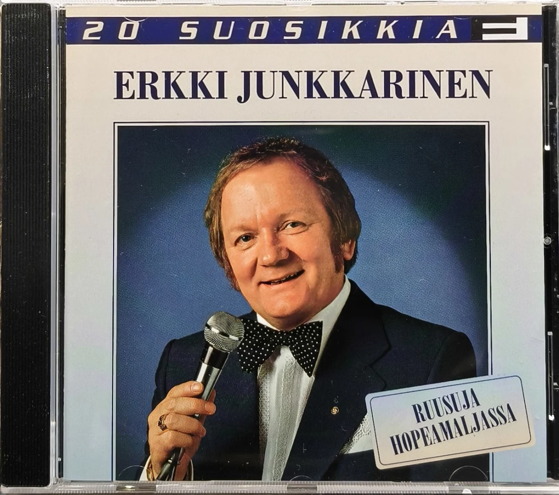 CD) Erkki Junkkarinen - 20 Suosikkia - Ruusuja Hopeamaljassa (1996)