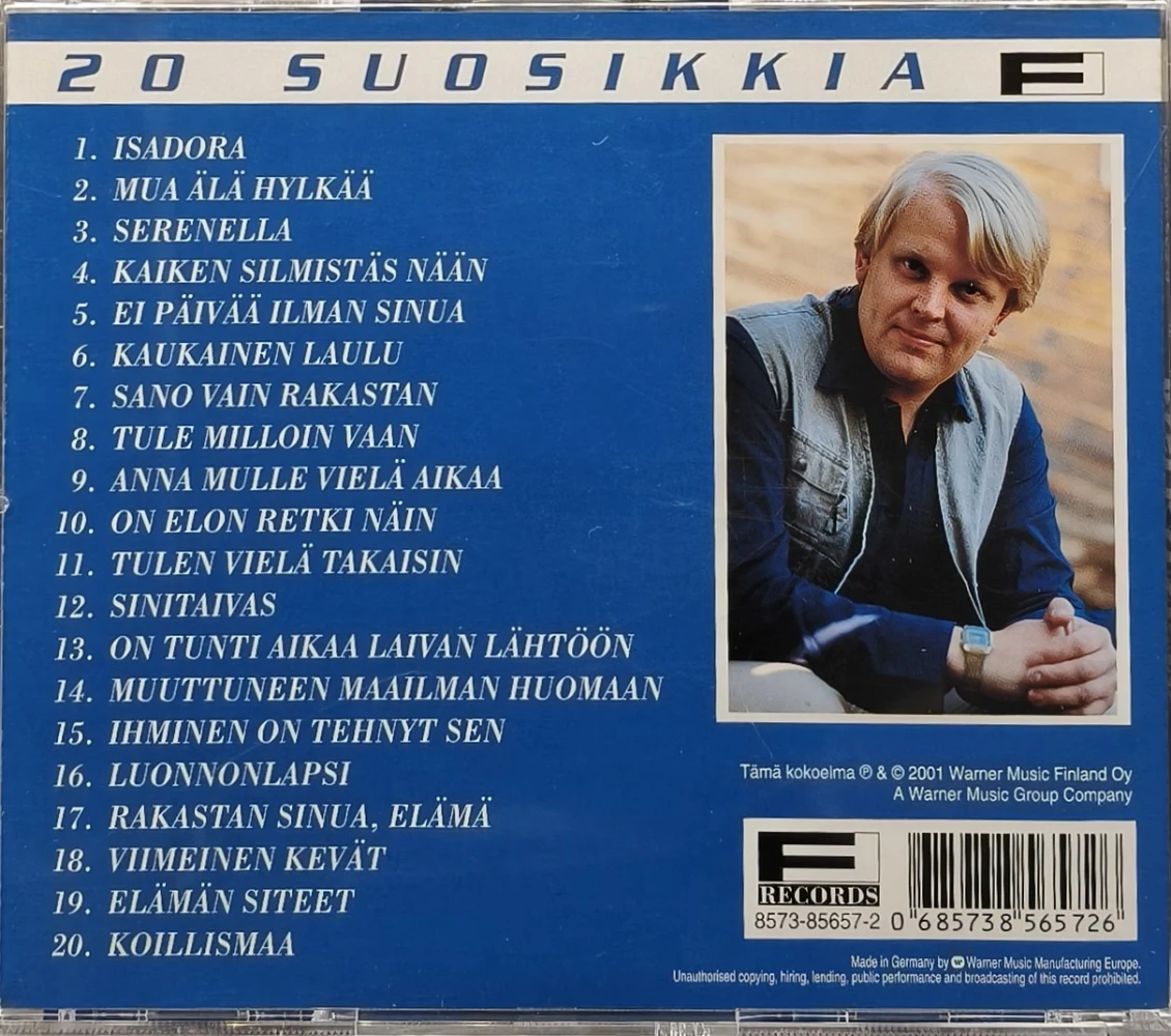 CD) Pasi Kaunisto - Luonnonlapsi - 20 Suosikkia (2001)
