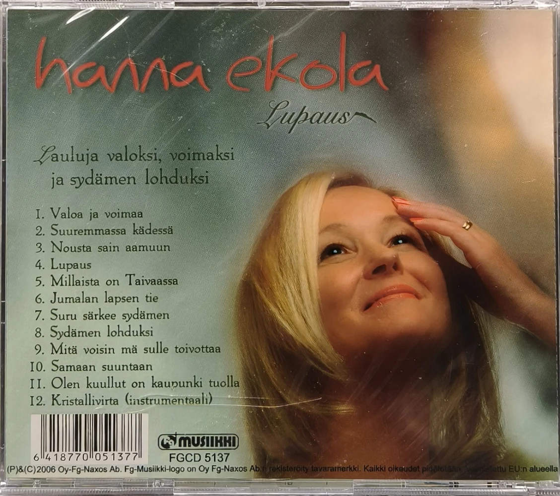 UUSI (CD) Hanna Ekola – Lupaus (2006)