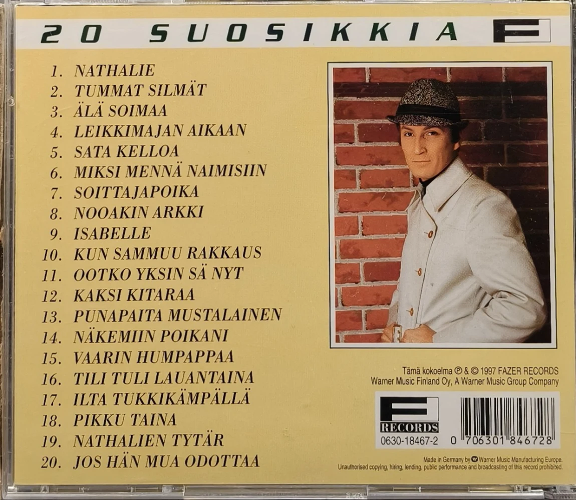 CD) Tapani Perttu – Nathalie - 20 Suosikkia (1997)