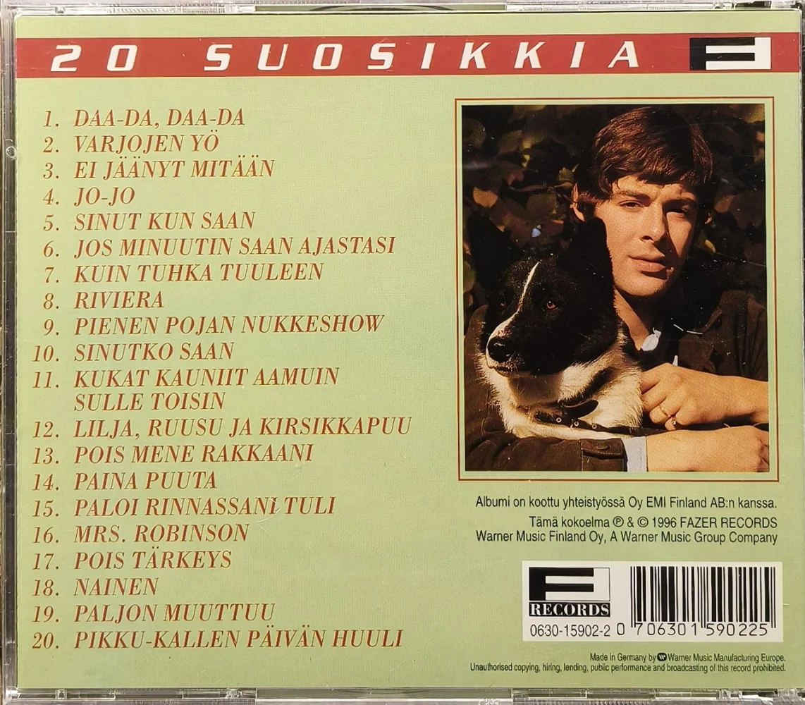 CD) Sammy Babitzin – Daa-Da Daa-Da - 20 SUOSIKKIA (1996)