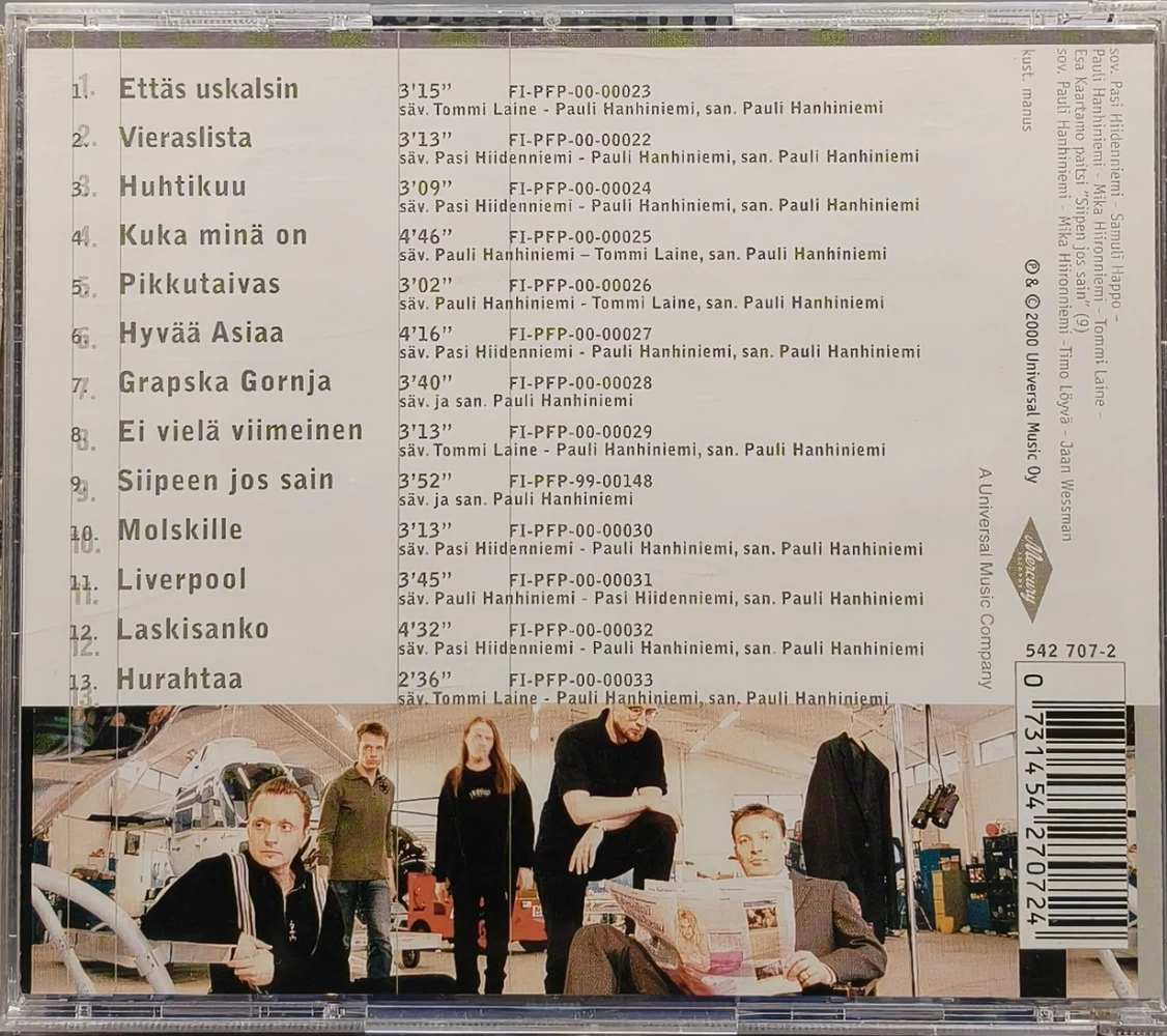 CD) Pauli Hanhiniemen Perunateatteri – Pikkutaivas (2000)