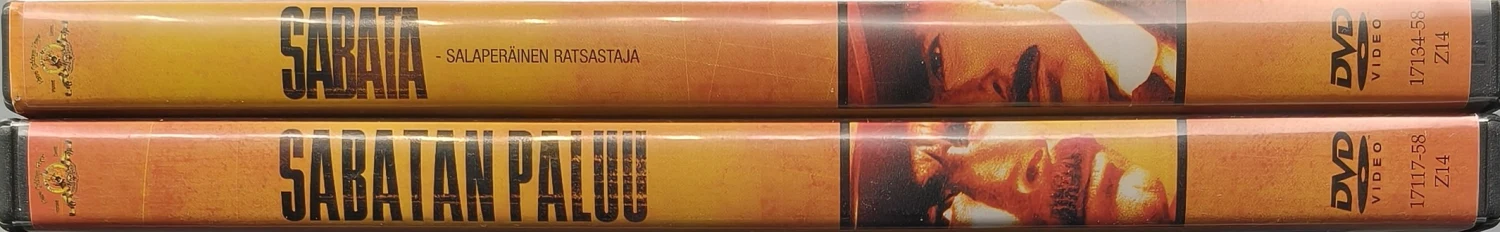 2 DVD)  Lee Van Cleef: Sabata & Sabatan paluu - SUOMIKANNET (1969 & 1971)