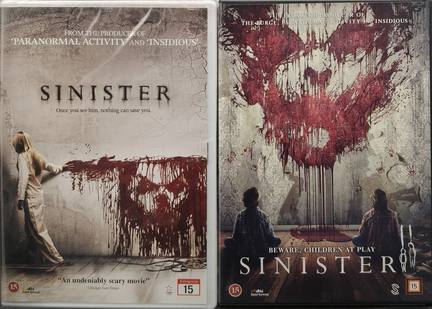2 DVD) Sinister & Sinister 2 (2012 & 2015) SUOMITEKSTIT