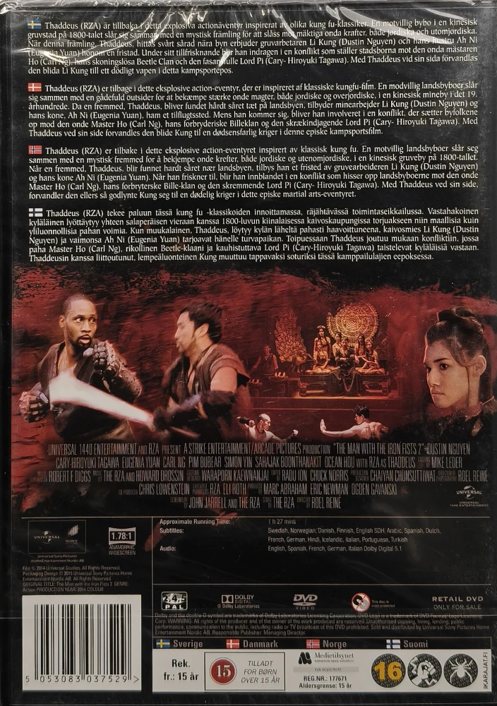 UUSI (DVD) The Man with the Iron Fists 2 (2015)
