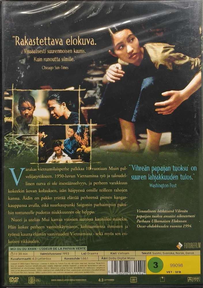 UUSI (DVD) Vihreän papaijan tuoksu (1993)