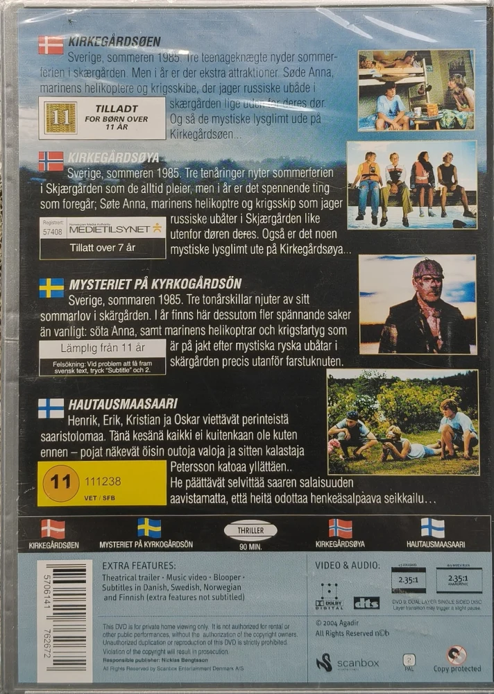 UUSI (DVD) Mysteriet På Kyrkogårdsön - Hautausmaasaari (2004)