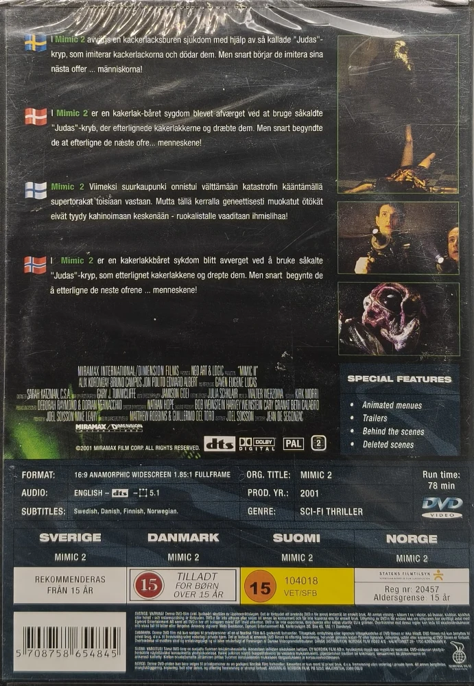UUSI (DVD) Mimic 2 (II) 2001 - SUOMITEKSTIT