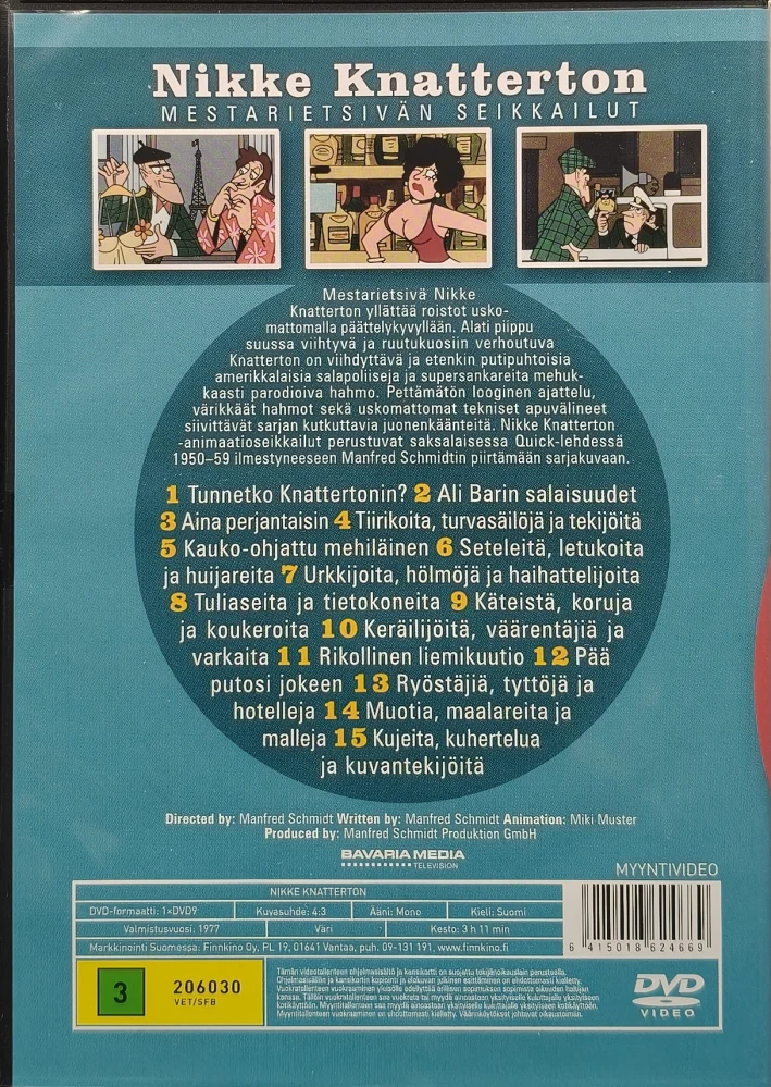 DVD) Nikke Knatterton - Mestarietsivän seikkailut (1977)