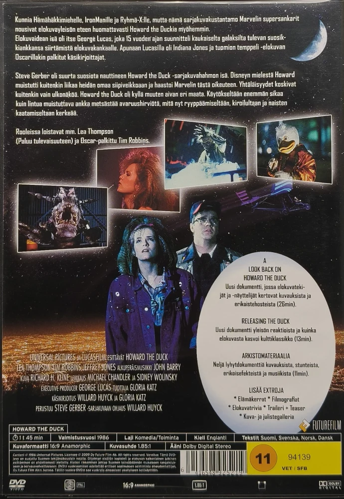 DVD) Howard – uuden ajan sankari / Howard the Duck  (1986)