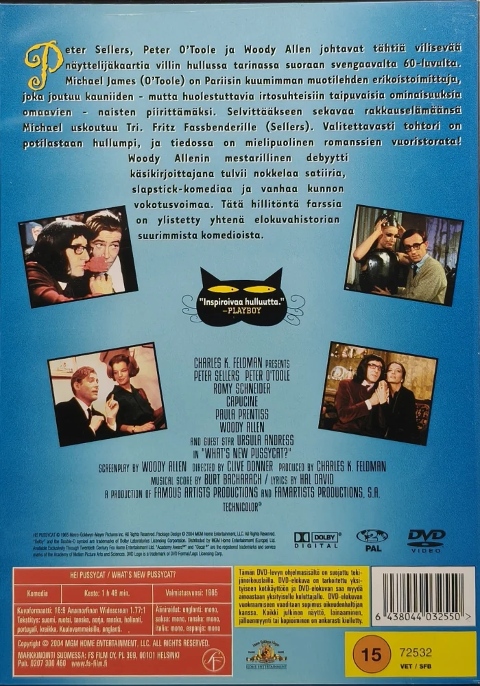 DVD) Peter Sellers: Hei pussycat (1965) SUOMIKANNET