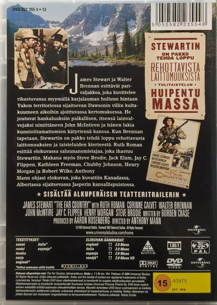 DVD) James Stewart: Seikkailijoiden luvattu maa (1954) SUOMIKANNET