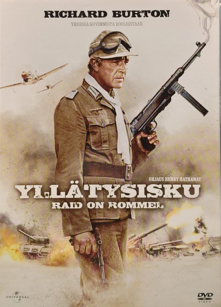 DVD) Richard Burton: Yllätysisku - Raid on Rommel (1971)