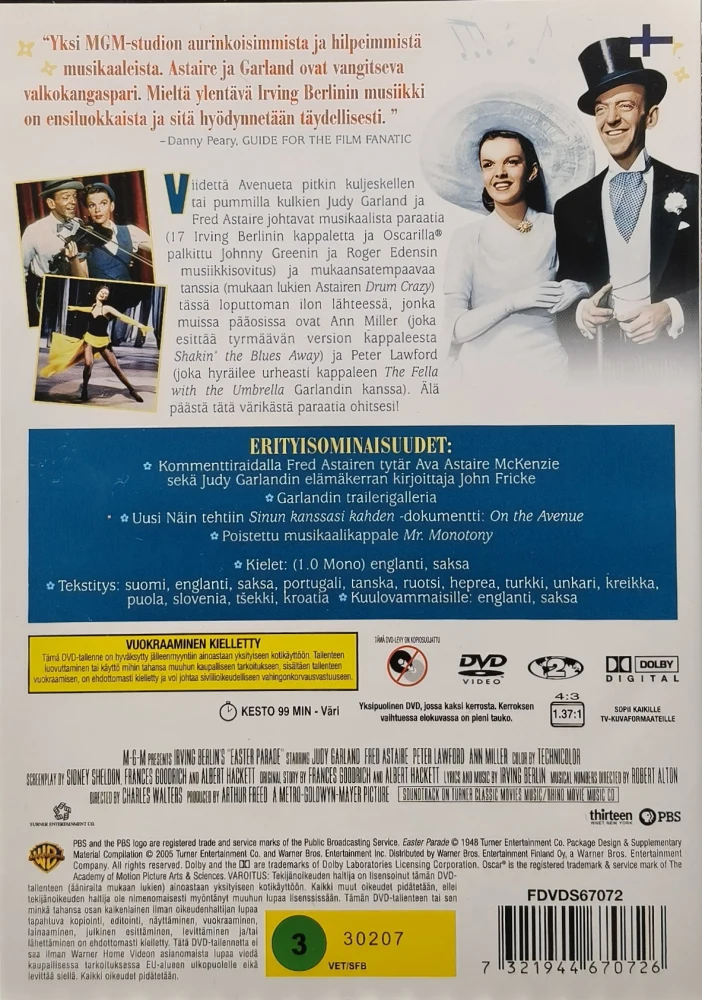 DVD) Fred Astaire, Judy Garland: Sinun kanssasi kahden (1948)