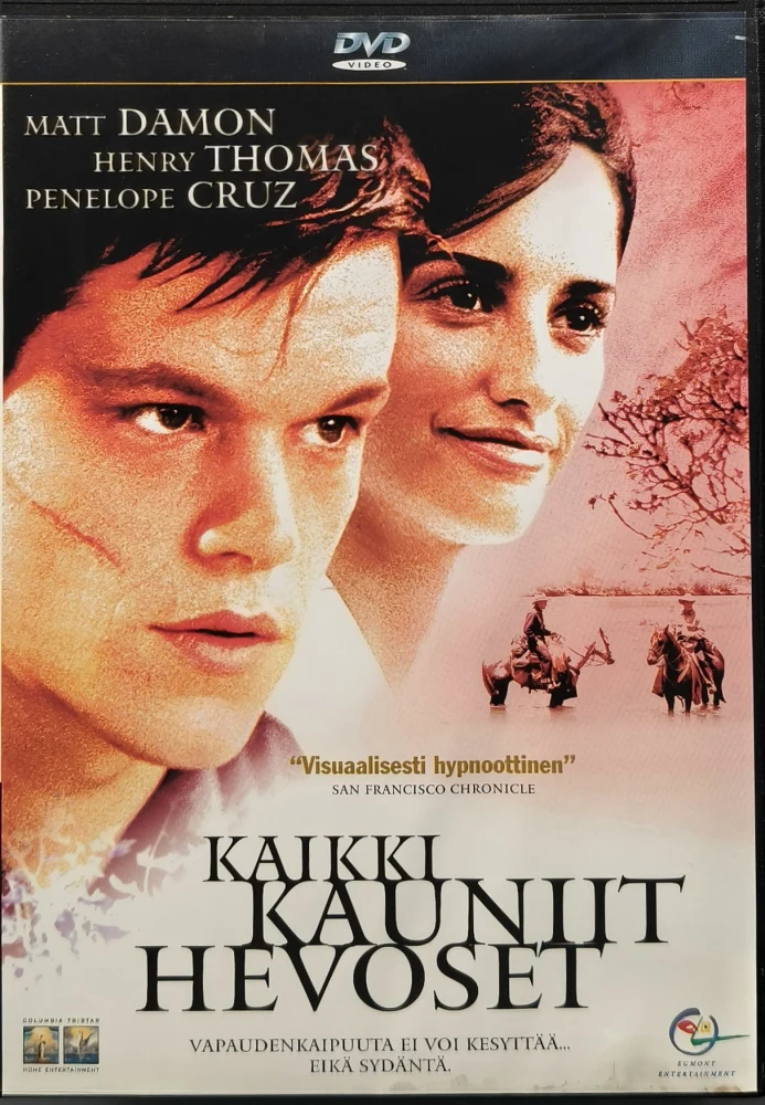DVD) Matt Damon, Penelope Cruz: Kaikki kauniit hevoset (2000) EGMONT