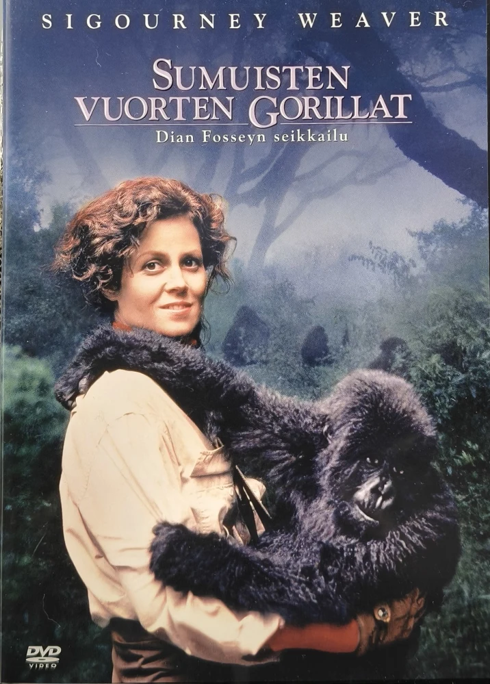 DVD) Sigourney Weaver: Sumuisten vuorten gorillat (1988) SUOMIKANNET