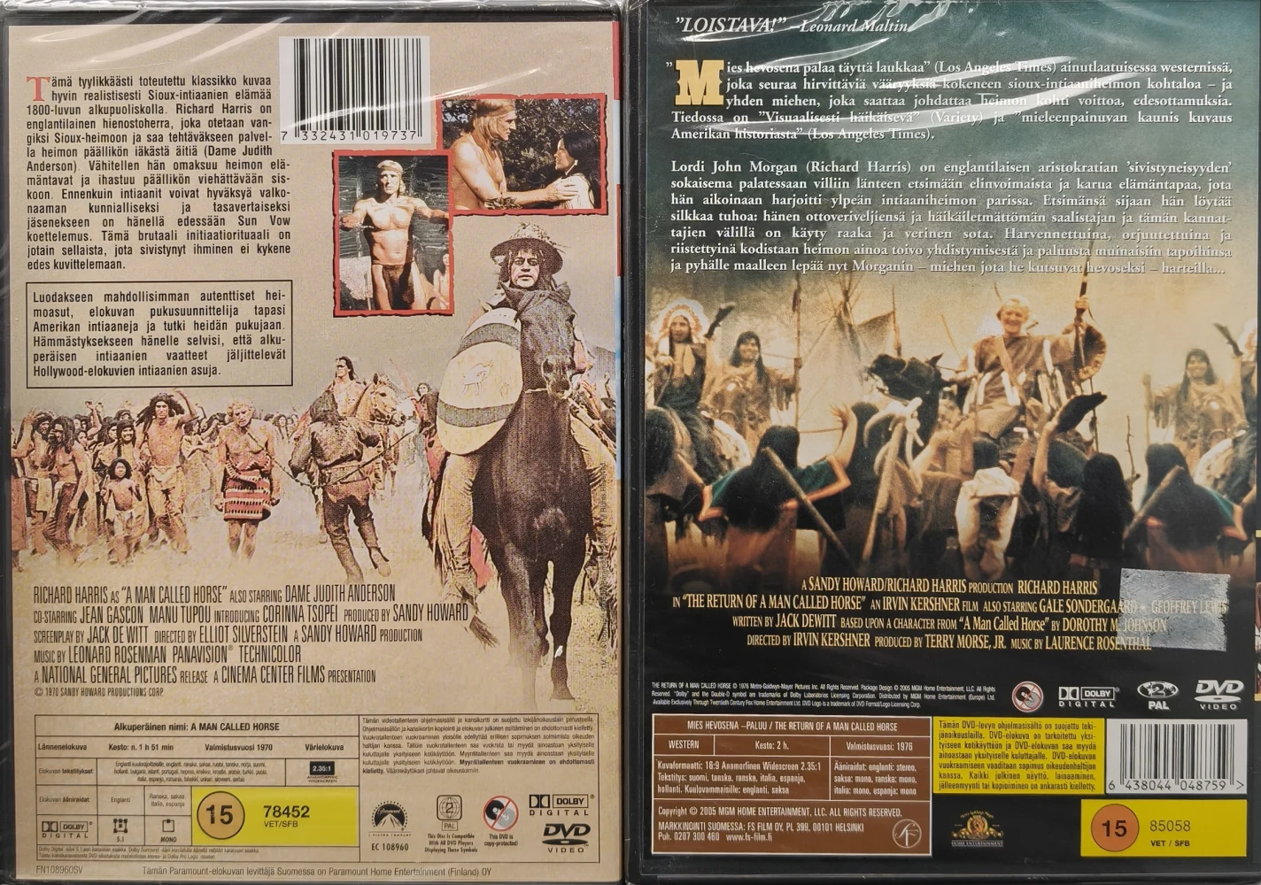 UUSI (2 DVD) Mies hevosena & Mies hevosena paluu (1970/1976)