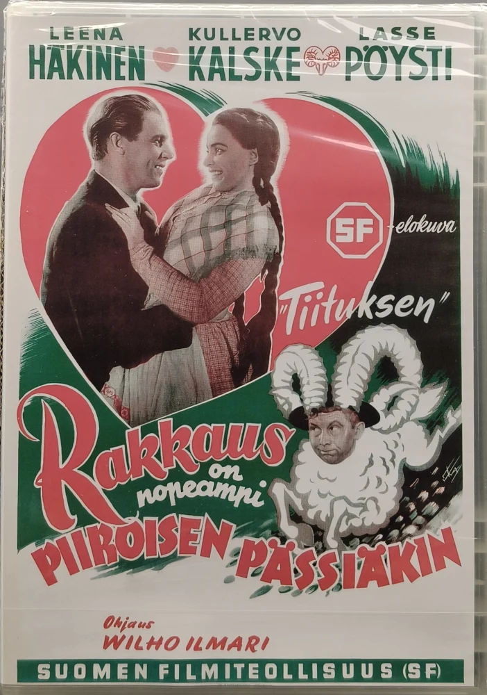 UUSI (DVD) Rakkaus On Nopeampi Piiroisen Pässiäkin (1950)