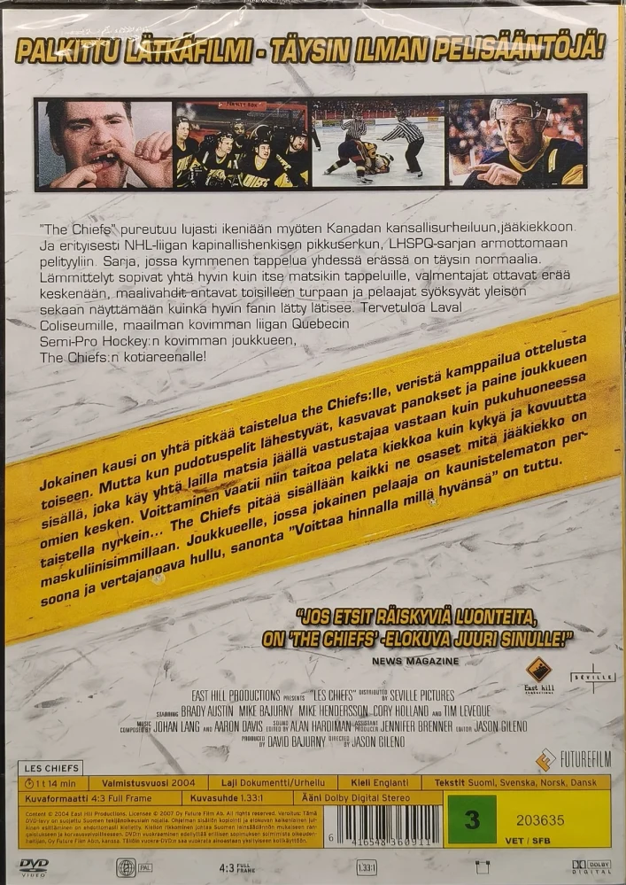 UUSI (DVD) The Chiefs - Les Chiefs (2004)