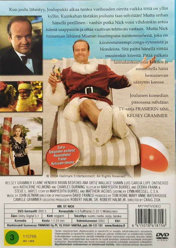 DVD) Kelsey Grammer : Mr. St. Nick - Joulupukin perillinen (2002