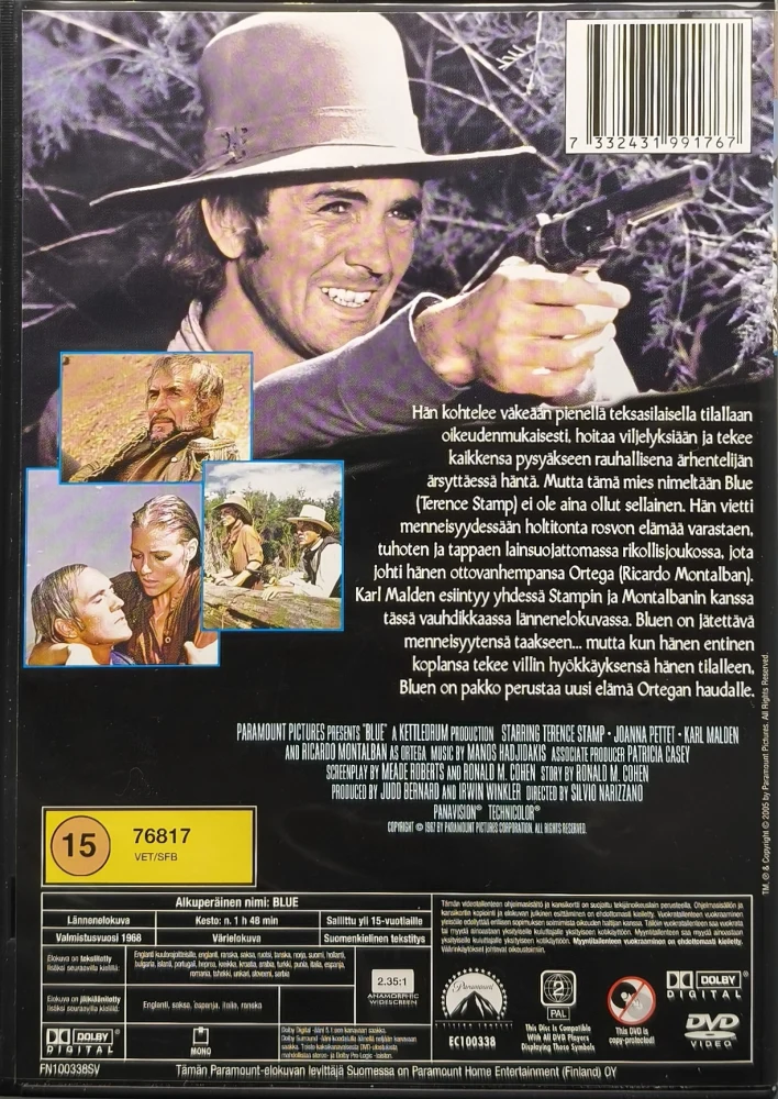 DVD) Terence Stamp: Blue - hiljainen taistelija (1968) SUOMIKANNET