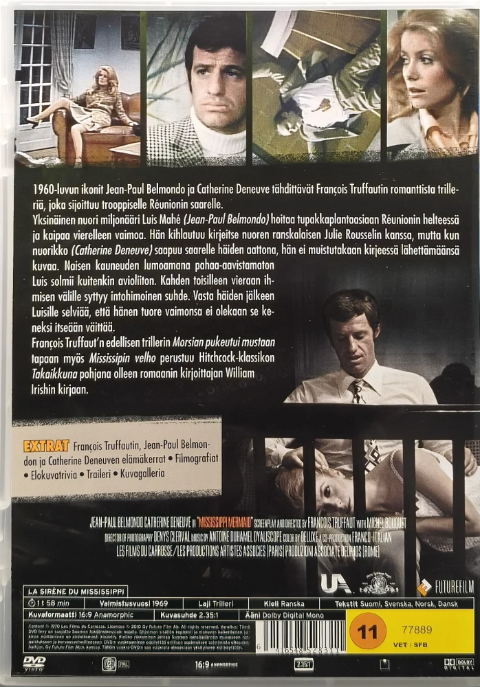 DVD) François Truffaut: Mississipin velho (1969) SUOMIKANNET