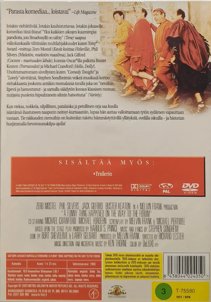 DVD) Sattuipa hassusti matkalla Foorumiin (1966) SUOMIKANNET