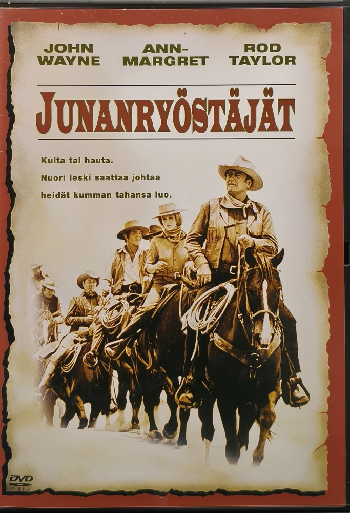 DVD) John Wayne: Junanryöstäjät - The Train Robbers (1973)
