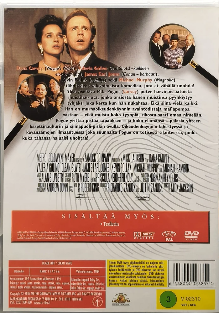 DVD) Black out  - Clean Slate (1994) SUOMIKANNET