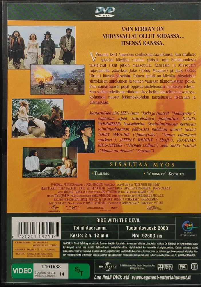 DVD) Paholaisen satulassa (2000) EGMONT - SUOMIKANNET