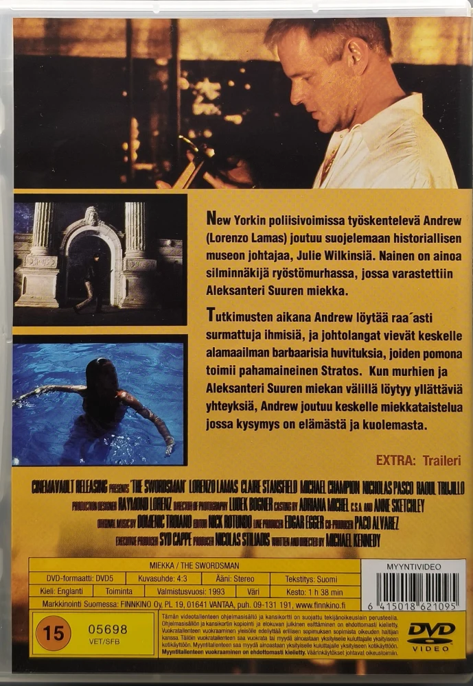 DVD) Lorenzo Lamas: Miekka - The Swordsman (1993)