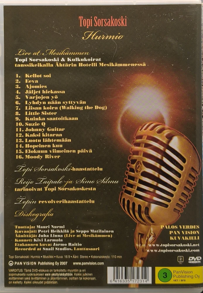 DVD) Topi Sorsakoski - Hurmio (2007)