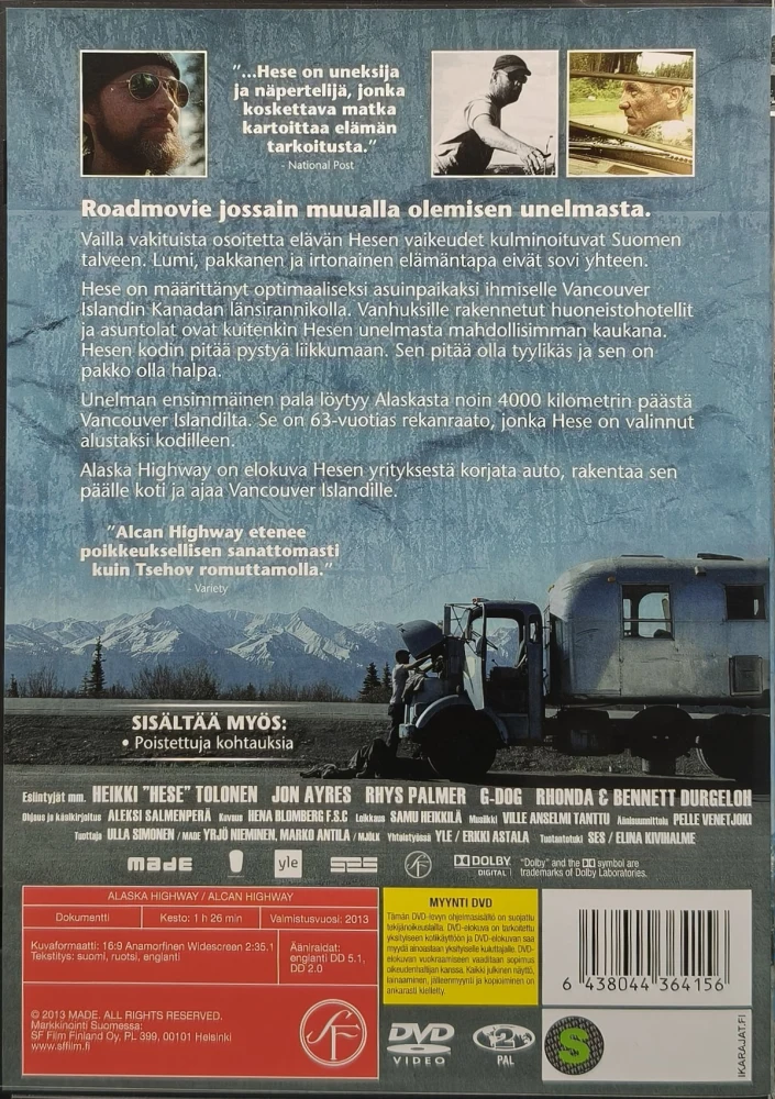 DVD)  Aleksi Salmenperä: Alaska highway (2013)